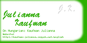 julianna kaufman business card